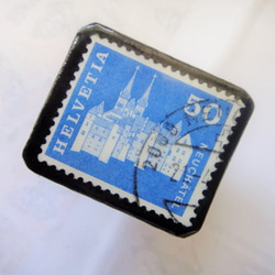 スイス　 切手ブローチ1513 2枚目の画像