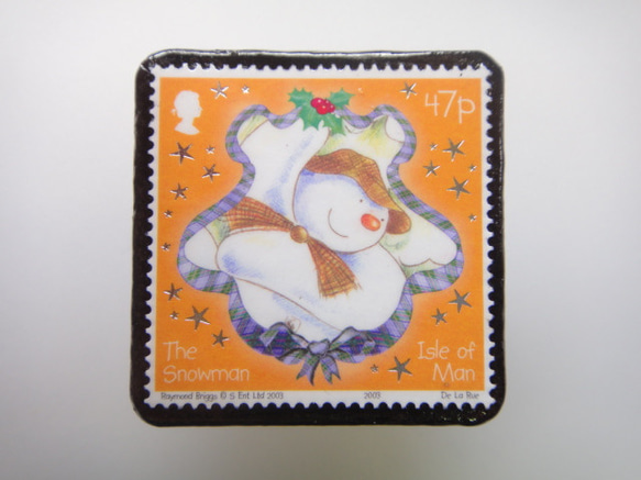 マン島　クリスマス切手ブローチ1568 1枚目の画像