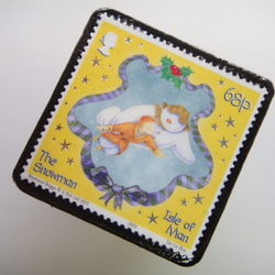 人聖誕郵票胸針1571島 第2張的照片