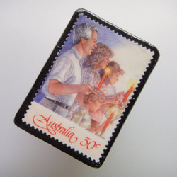 オーストラリア　クリスマス切手ブローチ1610 2枚目の画像