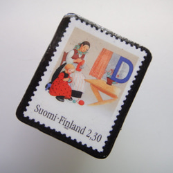 フィンランド　切手ブローチ1637 2枚目の画像
