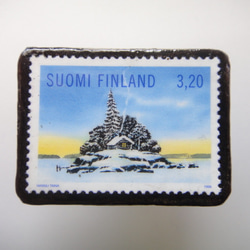 芬蘭郵票胸針1689 第1張的照片