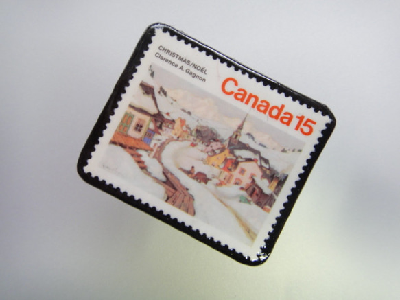 加拿大聖誕郵票胸針1855 第2張的照片