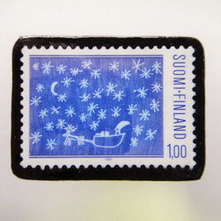 芬蘭聖誕郵票1908年胸針 第1張的照片