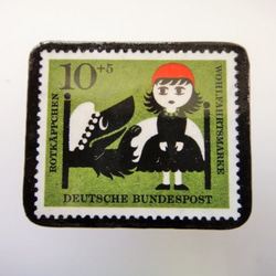 德國小紅帽郵票胸針2296 第1張的照片