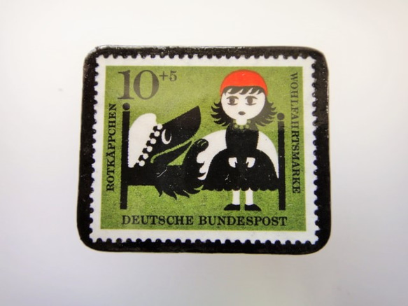 德國小紅帽郵票胸針2296 第1張的照片