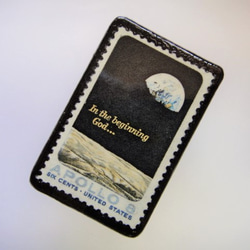 アメリカ　宇宙アポロ8号切手ブローチ 5343 2枚目の画像
