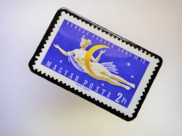 匈牙利宇宙郵票胸針2690 第2張的照片