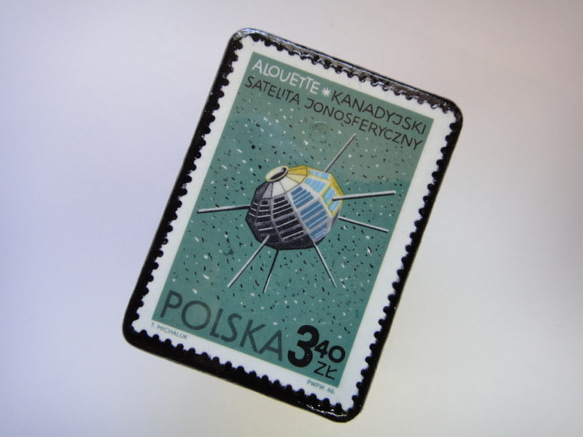 波蘭宇宙郵票胸針2704 第2張的照片
