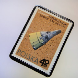 波蘭宇宙郵票胸針2705 第2張的照片