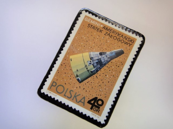 波蘭宇宙郵票胸針2705 第2張的照片