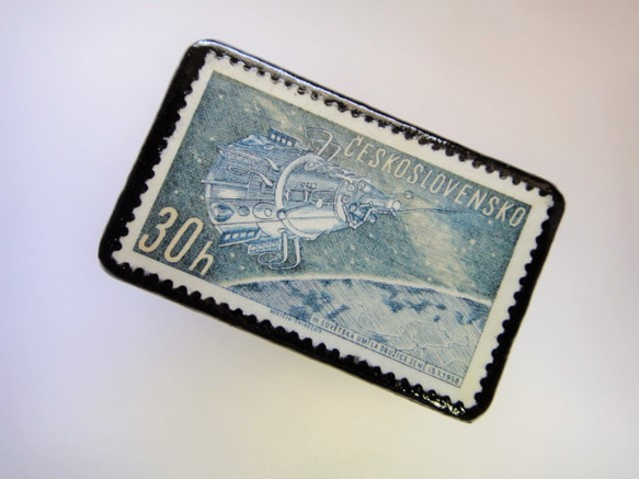 捷克斯洛伐克空間郵票胸針2714 第2張的照片