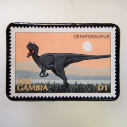 岡比亞恐龍郵票胸針2733 第1張的照片