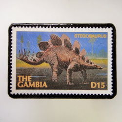 岡比亞恐龍郵票胸針2741 第1張的照片