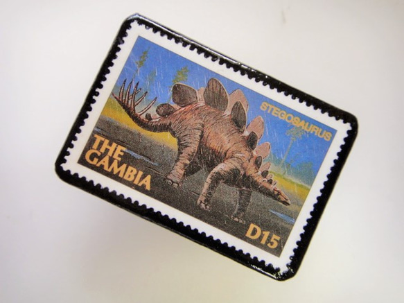岡比亞恐龍郵票胸針2741 第2張的照片