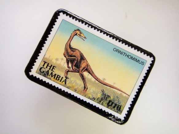 岡比亞恐龍郵票胸針2743 第2張的照片