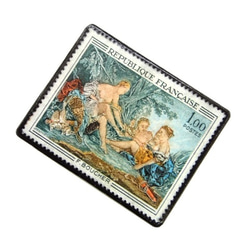 フランス1970年 切手ブローチ 245 2枚目の画像