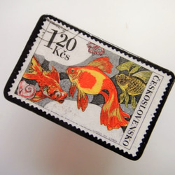 捷克魚郵票胸針2799 第2張的照片