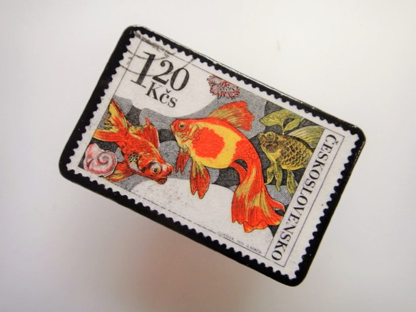 捷克魚郵票胸針2799 第2張的照片