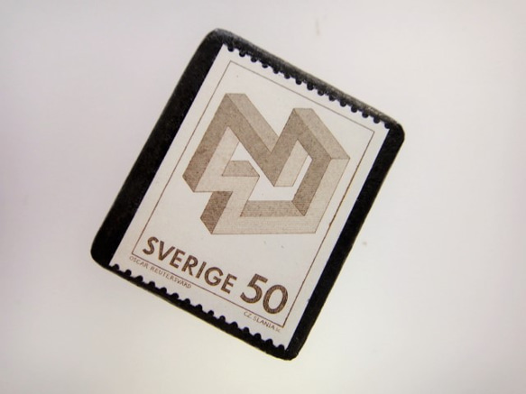 瑞典奧妙藝術郵票胸針2894 第2張的照片