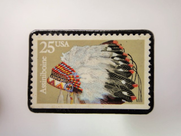 アメリカ1990年　切手ブローチ 2939 1枚目の画像