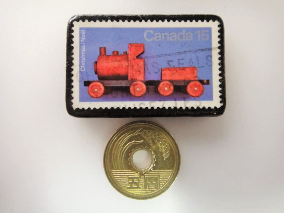 カナダ　クリスマス切手ブローチ 2980 3枚目の画像