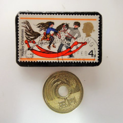 イギリス　クリスマス切手ブローチ 2981 3枚目の画像