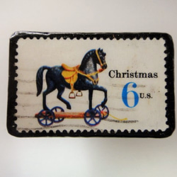 アメリカ　クリスマス切手ブローチ 2982 1枚目の画像