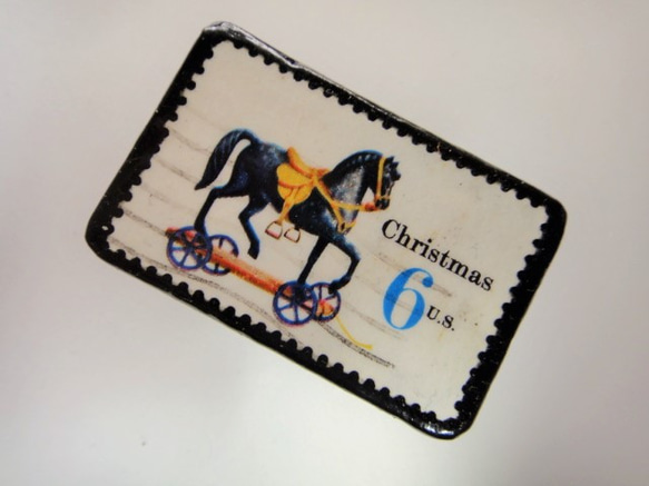 アメリカ　クリスマス切手ブローチ 2982 2枚目の画像