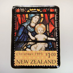 新西蘭聖誕郵票胸針2991 第1張的照片