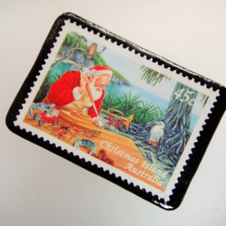 聖誕島聖誕郵票胸針3000 第2張的照片
