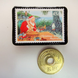 聖誕島聖誕郵票胸針3000 第3張的照片