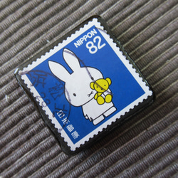 日本　童話切手ブローチ 3046 2枚目の画像