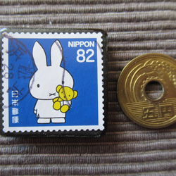 日本　童話切手ブローチ 3046 3枚目の画像