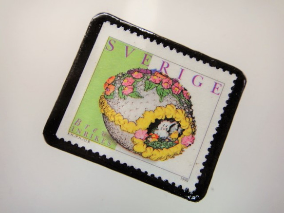 瑞典復活節郵票胸針3078 第2張的照片