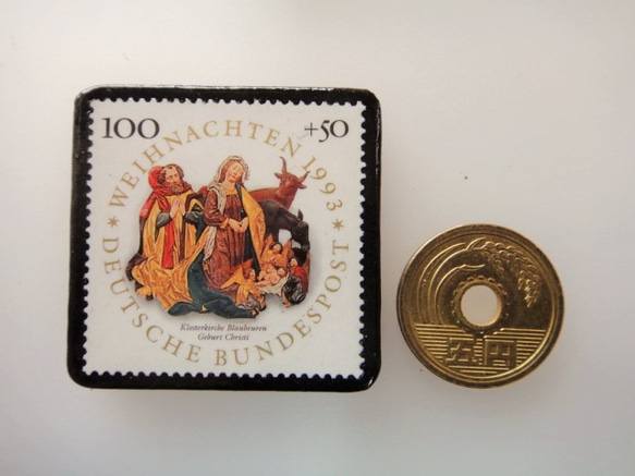 德國聖誕郵票胸針3098 第3張的照片