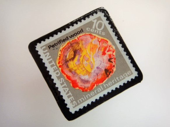 美國礦產郵票胸針3110 第2張的照片