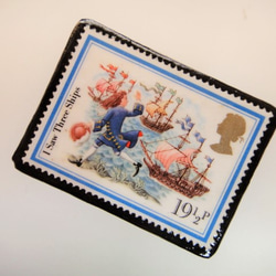 英國聖誕郵票胸針3172 第2張的照片