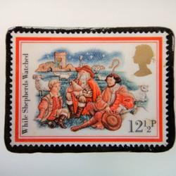 英國聖誕郵票胸針3173 第1張的照片