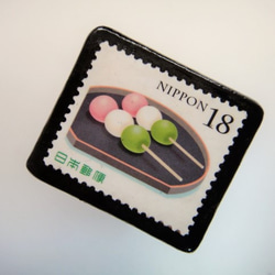 日本的三色餃子郵票胸針3181 第2張的照片