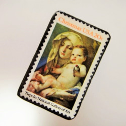 美國聖誕郵票胸針3191 第2張的照片