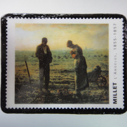 フランス　b時術切手ブローチ3235 1枚目の画像