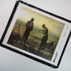フランス　b時術切手ブローチ3235 2枚目の画像
