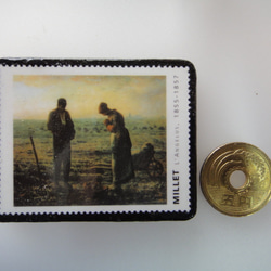 フランス　b時術切手ブローチ3235 3枚目の画像