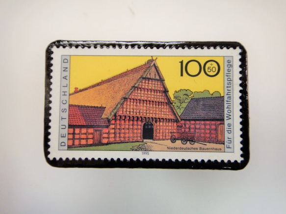 德國的傳統民居郵票胸針3245 第1張的照片