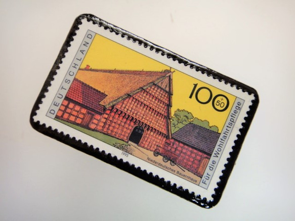 德國的傳統民居郵票胸針3245 第2張的照片