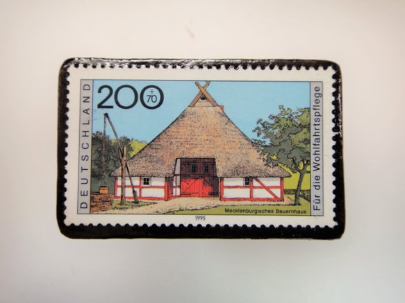 德國的傳統民居郵票胸針3256 第1張的照片