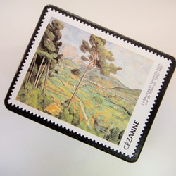 フランス　美術切手ブローチ3358 2枚目の画像