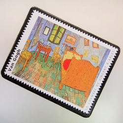 フランス　ゴッホ切手ブローチ3363 2枚目の画像