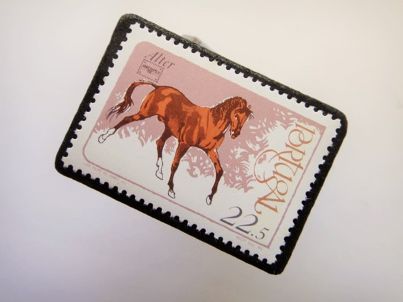 葡萄牙馬郵票胸針3387 第2張的照片